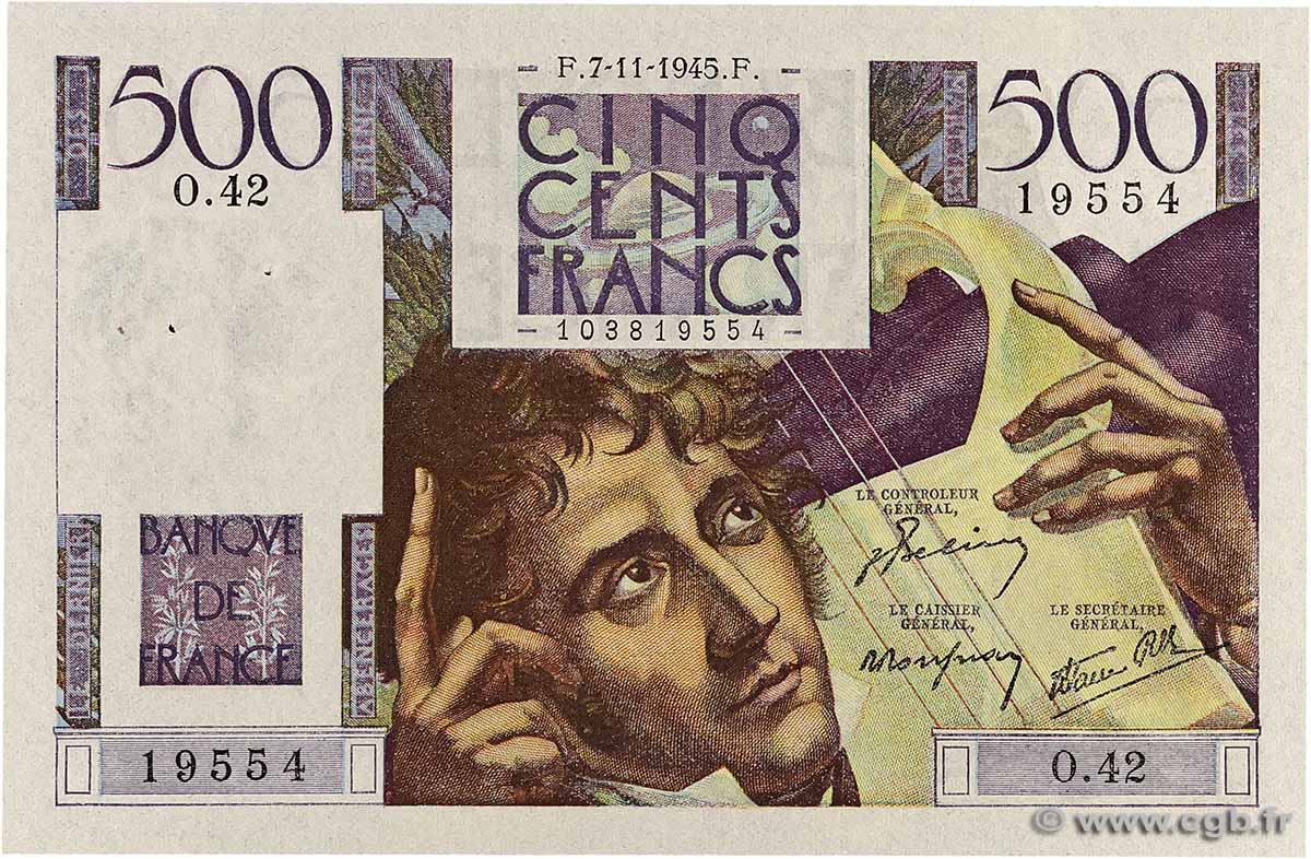 500 Francs CHATEAUBRIAND FRANCE 1945 F.34.03 AU