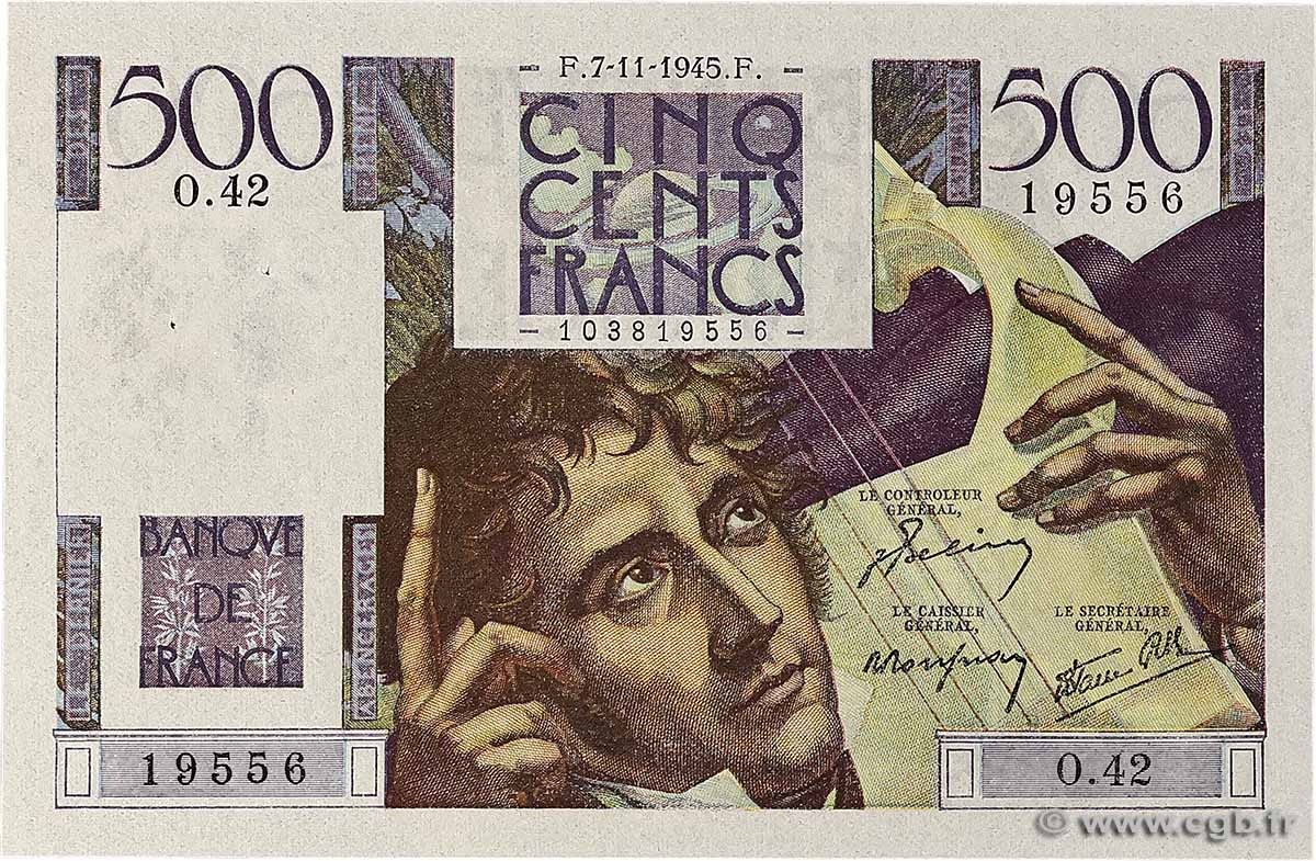 500 Francs CHATEAUBRIAND FRANCE 1945 F.34.03 AU
