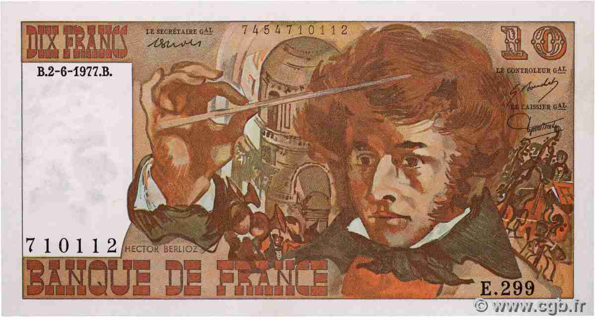 10 Francs BERLIOZ FRANCIA 1977 F.63.22 q.FDC