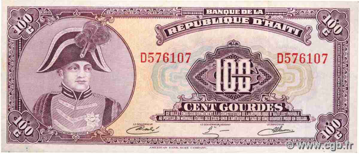 100 Gourdes HAÏTI 1979 P.236A BB