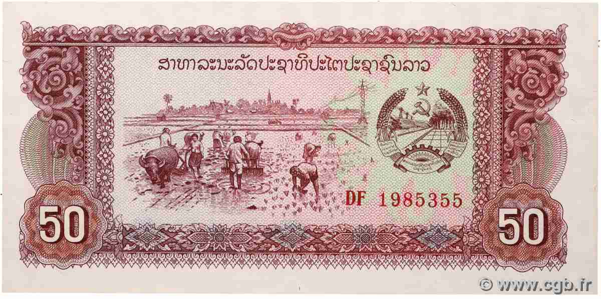 50 Kip LAOS 1979 P.29 pr.NEUF