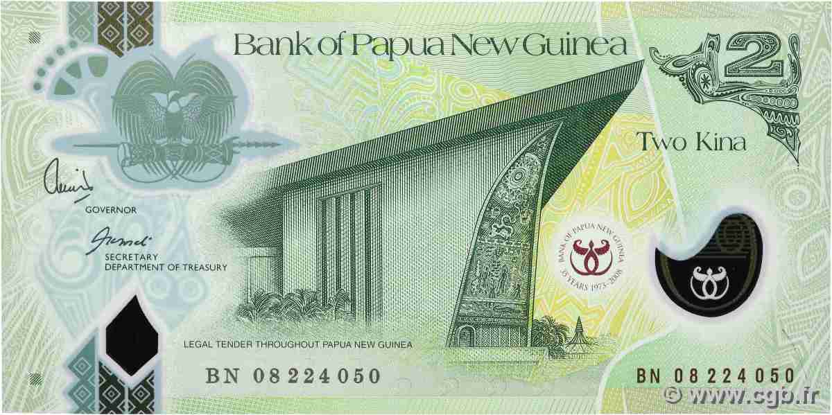 2 Kina Commémoratif PAPOUASIE NOUVELLE GUINÉE 2008 P.35 NEUF