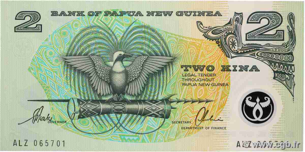 2 Kina PAPOUASIE NOUVELLE GUINÉE 1996 P.16b NEUF