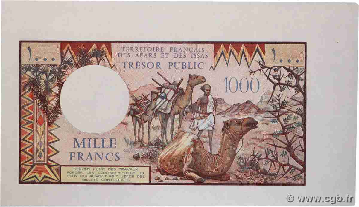 1000 Francs Épreuve FRENCH AFARS AND ISSAS 1975 P.34p UNC-