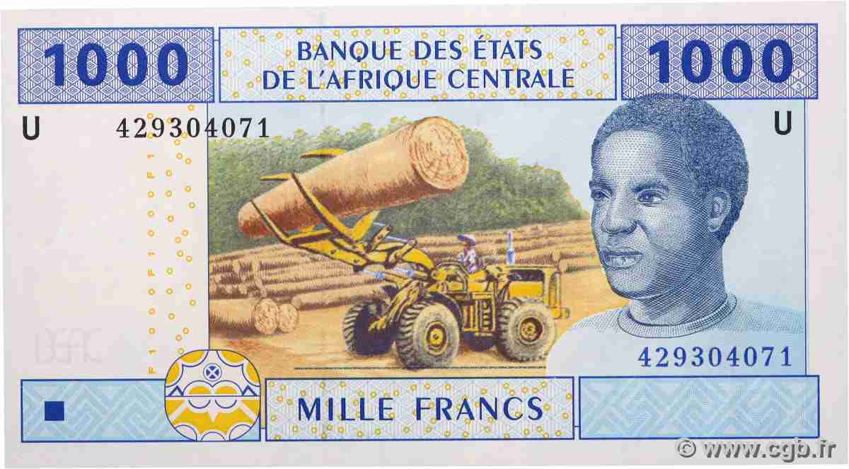 1000 Francs type 2002U CAMERUN 2015 A.171Ud FDC
