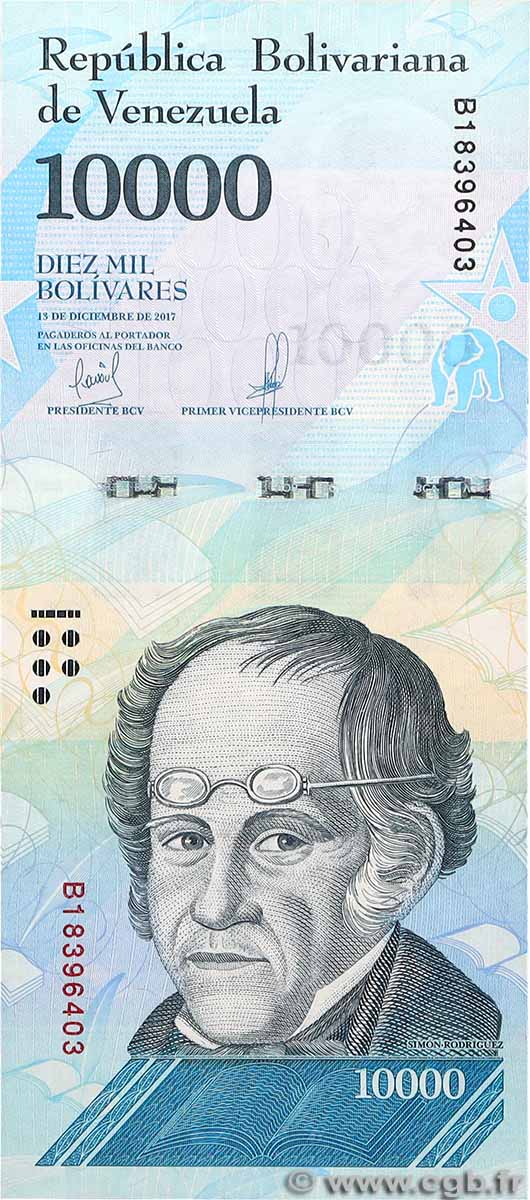 10000 Bolivares VENEZUELA 2017 P.098b NEUF