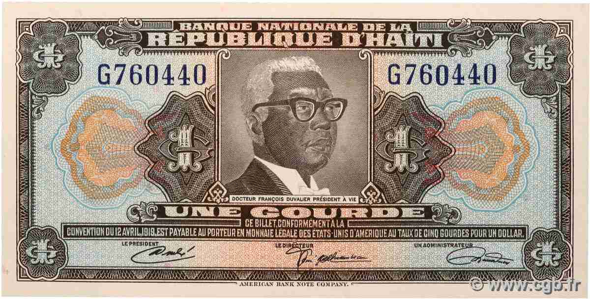 1 Gourde HAÏTI 1967 P.200a NEUF