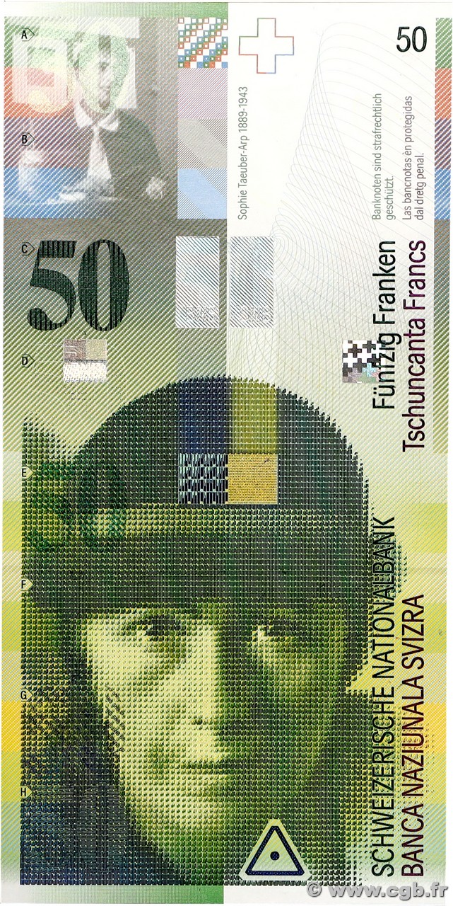 50 Francs SUISSE 2004 P.71b pr.NEUF