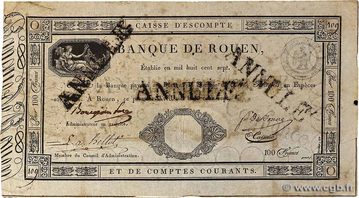 100 Francs Annulé FRANCE 1807 PS.177 F