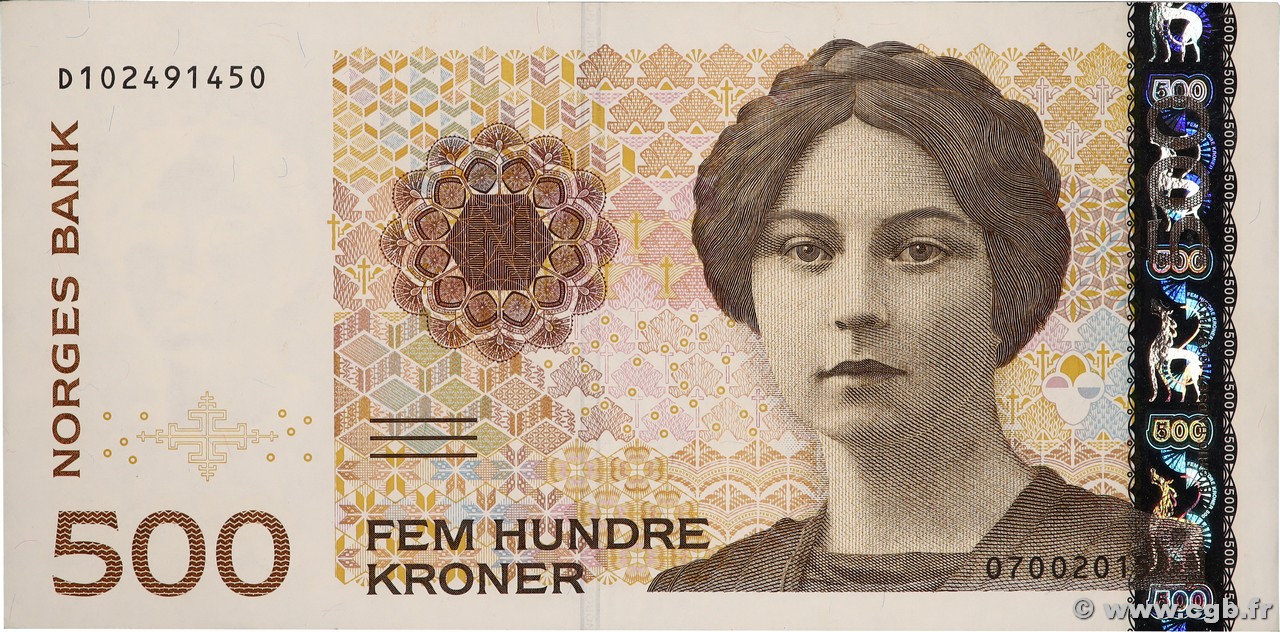 500 Kroner NORVÈGE 2015 P.51g q.SPL