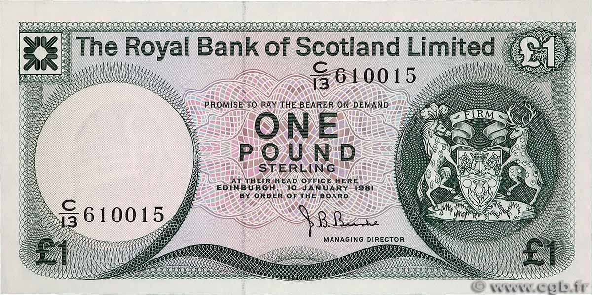 1 Pound ÉCOSSE 1981 P.336a pr.NEUF