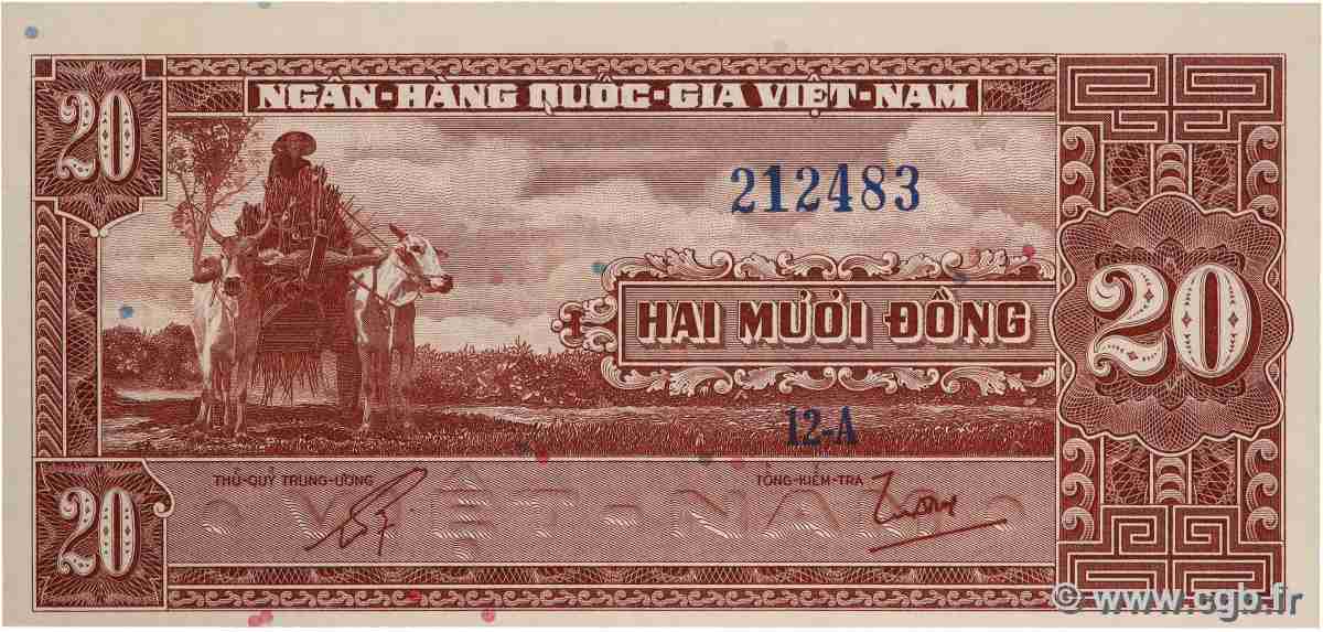 20 Dong SÜDVIETNAM 1962 P.06a ST