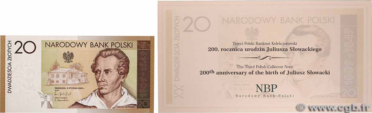 20 Zlotych Set de présentation POLOGNE 2009 P.180 NEUF