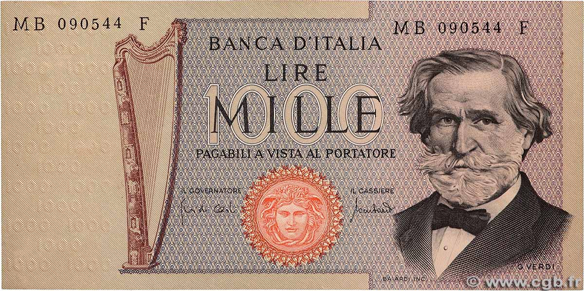 1000 Lire ITALIA 1971 P.101b SPL