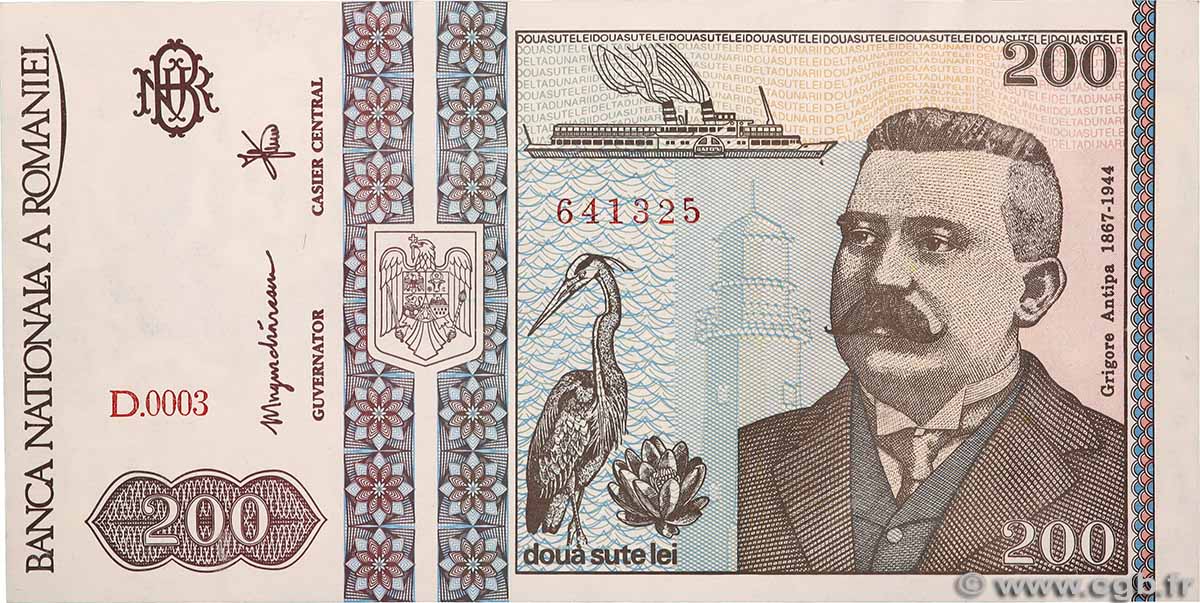 200 Lei ROMANIA 1992 P.100 UNC-