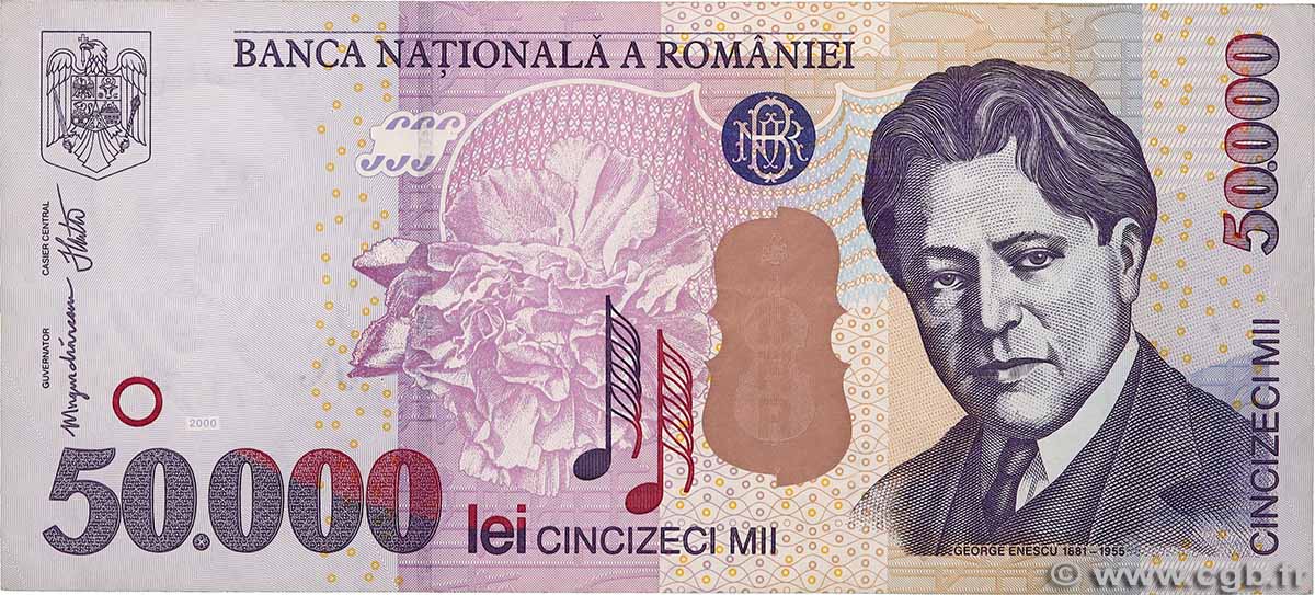 50000 Lei ROMANIA 2000 P.109A SPL