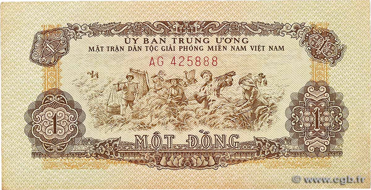 1 Dong VIETNAM DEL SUR 1963 P.R4 MBC+