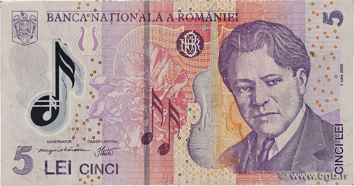 5 Lei RUMANIA 2005 P.118 BC