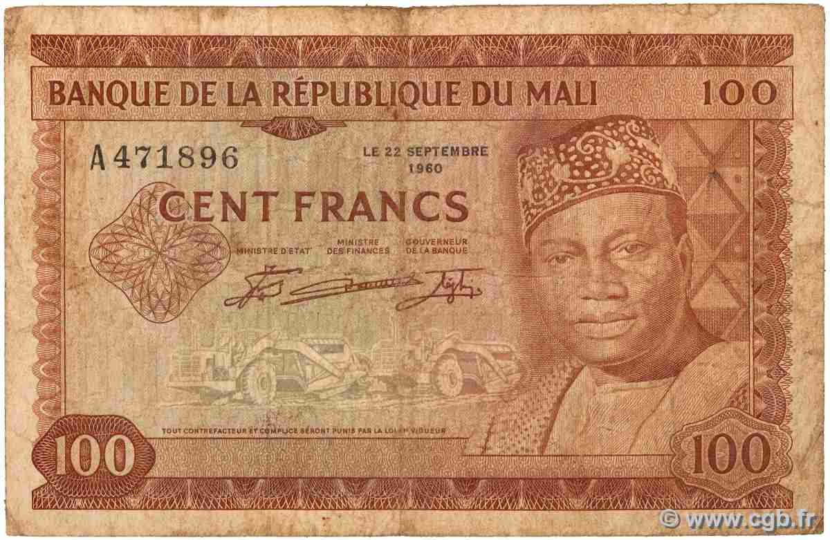 100 Francs MALI 1960 P.07a fS