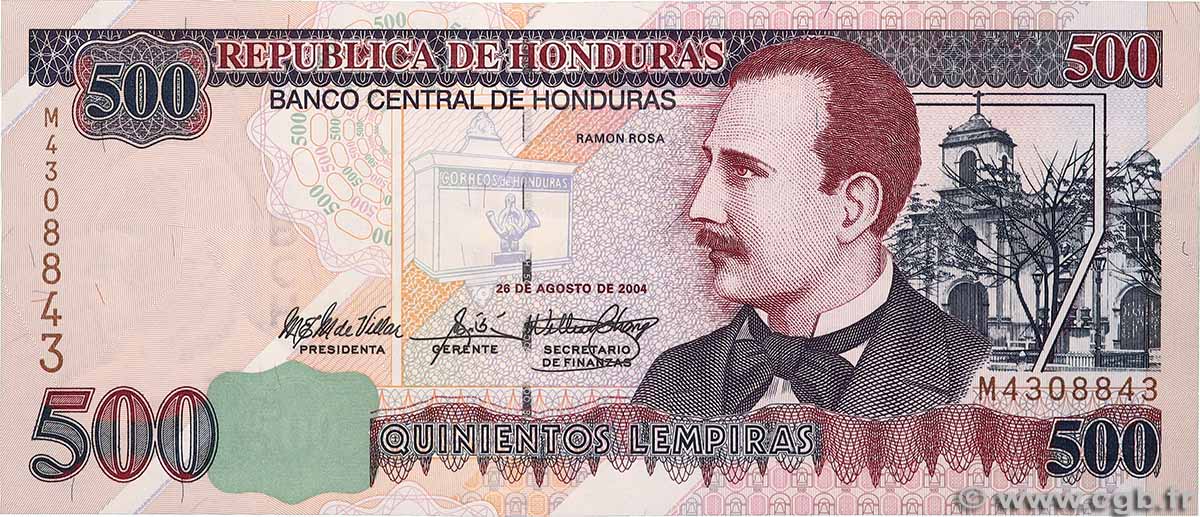 500 Lempiras HONDURAS 2004 P.078f ST