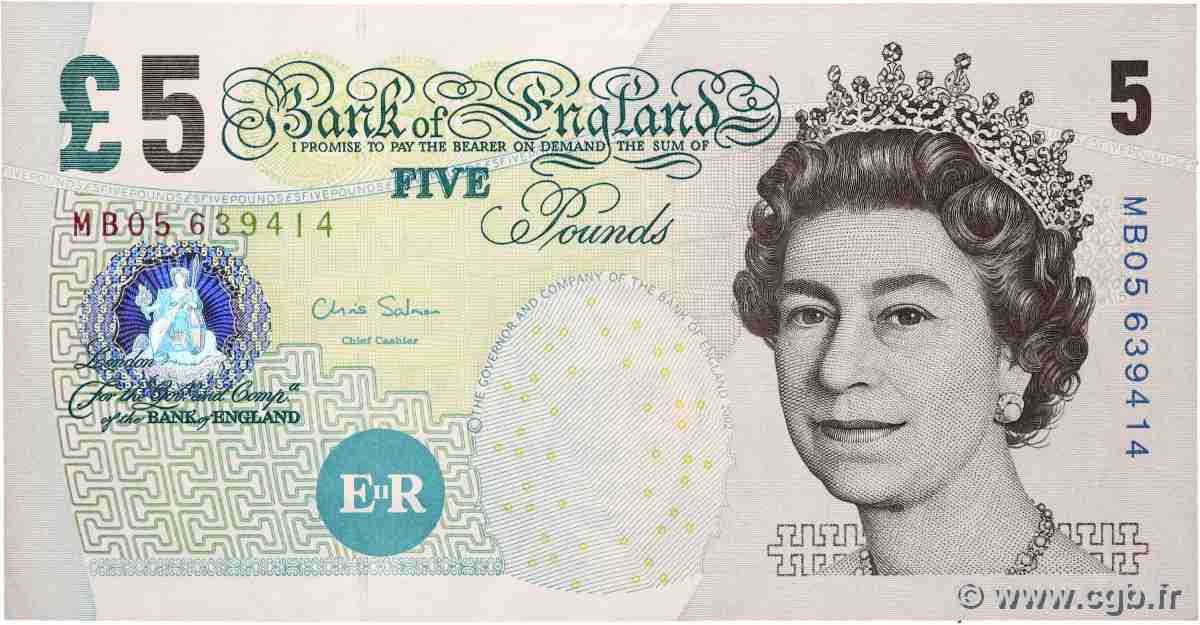 5 Pounds ENGLAND 2012 P.391d fST+