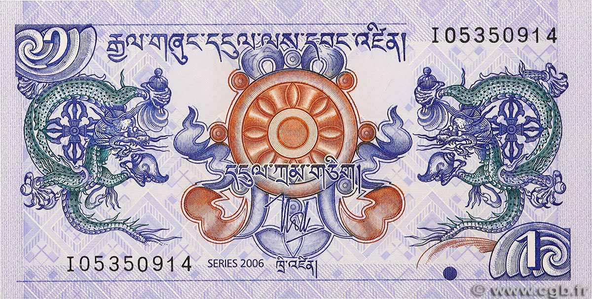 1 Ngultrum BHOUTAN 2006 P.27a NEUF