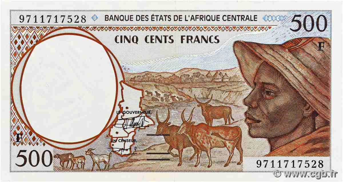 500 Francs type 1993F REPúBLICA CENTROAFRICANA 1997 A.196Fd EBC