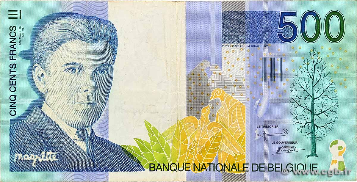 500 Francs BELGIEN 1998 P.149 SS