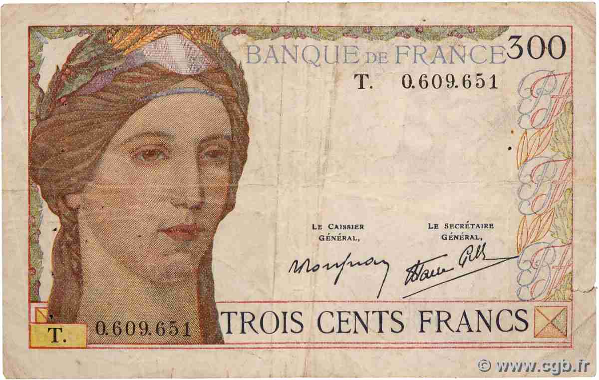 300 Francs FRANCE 1939 F.29.03 B+