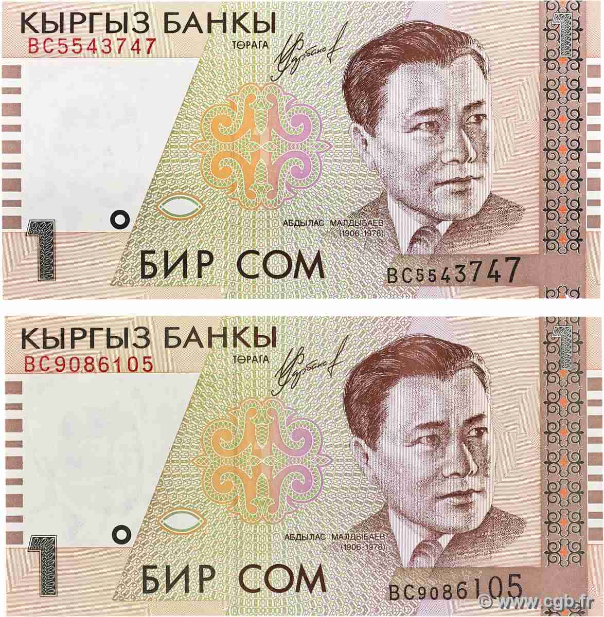 1 Som Lot KIRGHIZISTAN 1999 P.15 NEUF