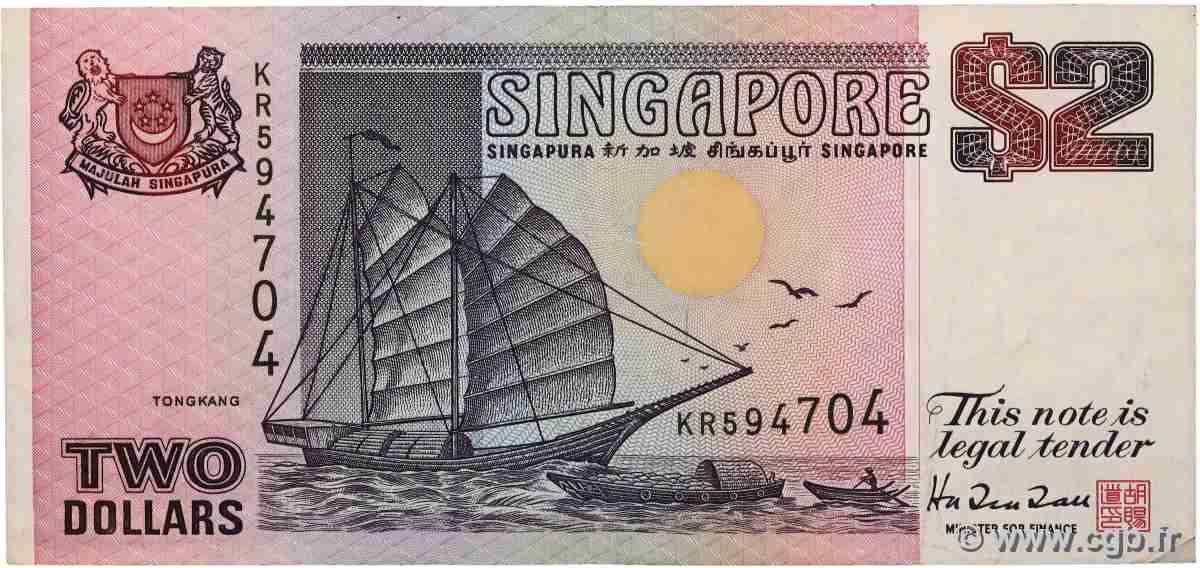 2 Dollars Lot SINGAPORE 1994 P.31A VF