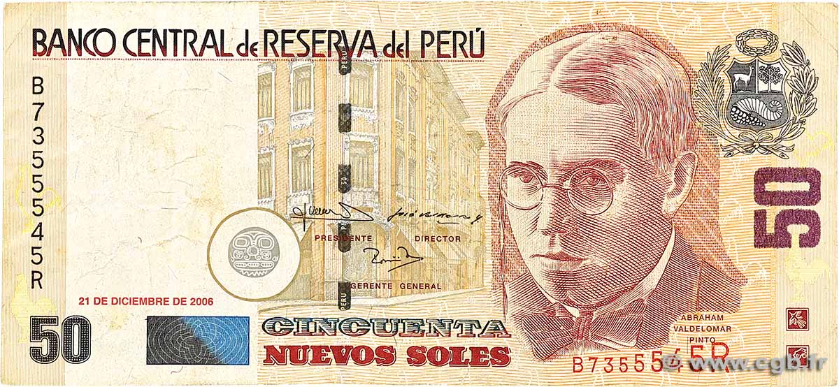 50 Nuevos Soles PERU 2006 P.180b F