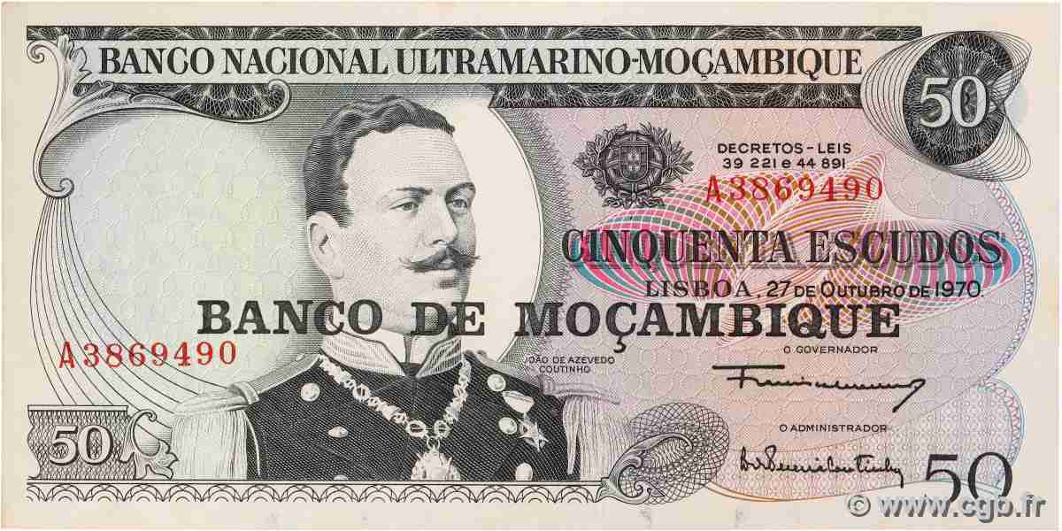 50 Escudos MOZAMBICO 1976 P.116 AU