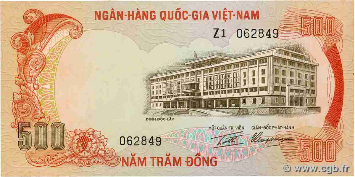 500 Dong VIETNAM DEL SUD 1972 P.33a q.FDC