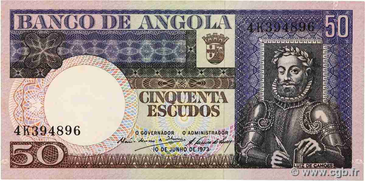 50 Escudos ANGOLA 1973 P.105 SPL