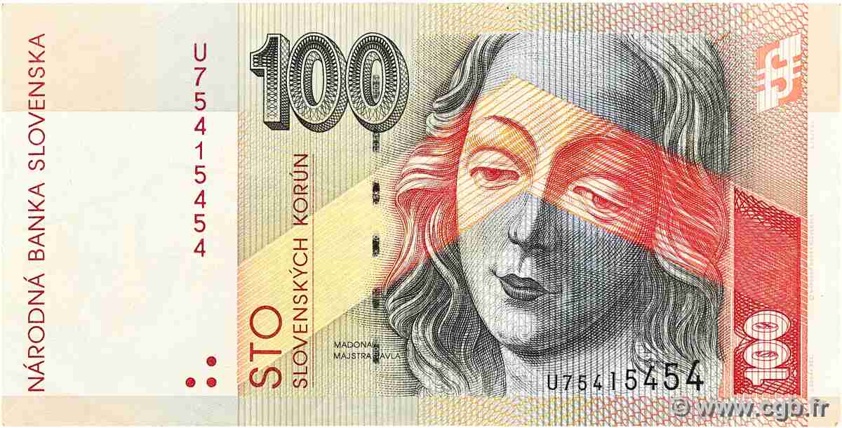 100 Korun SLOVAKIA 2004 P.44 VF