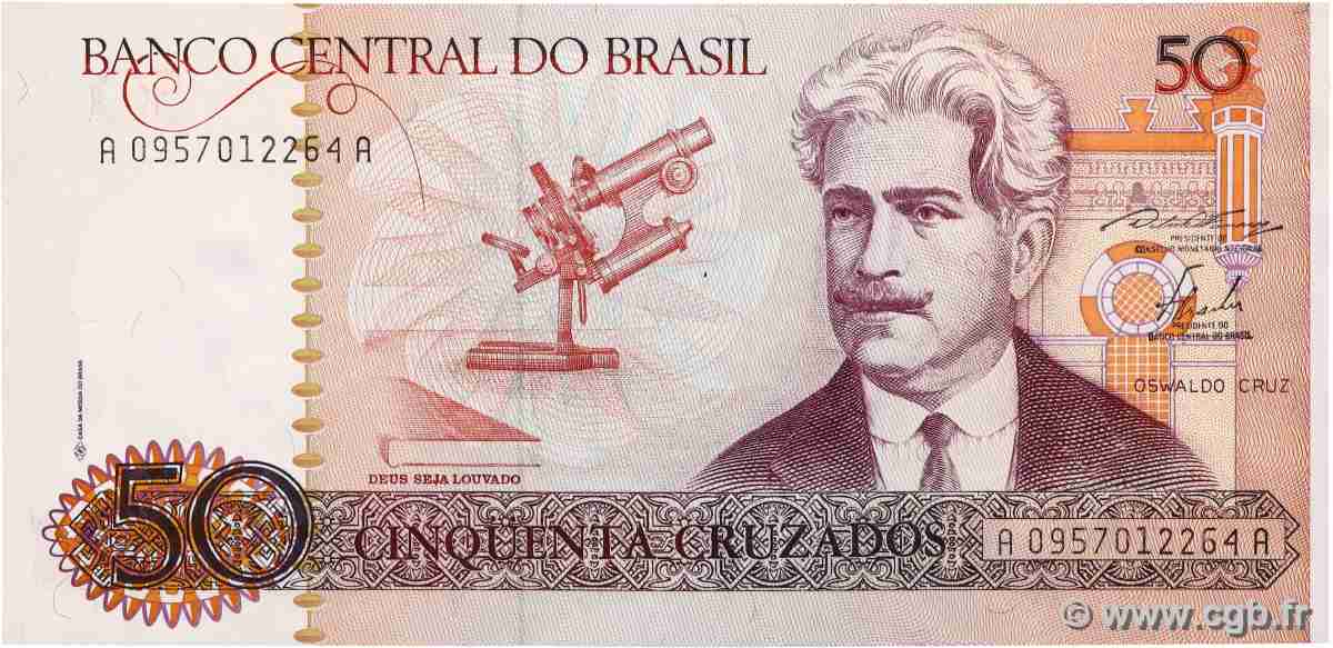 50 Cruzados BRASILE 1987 P.210 q.FDC