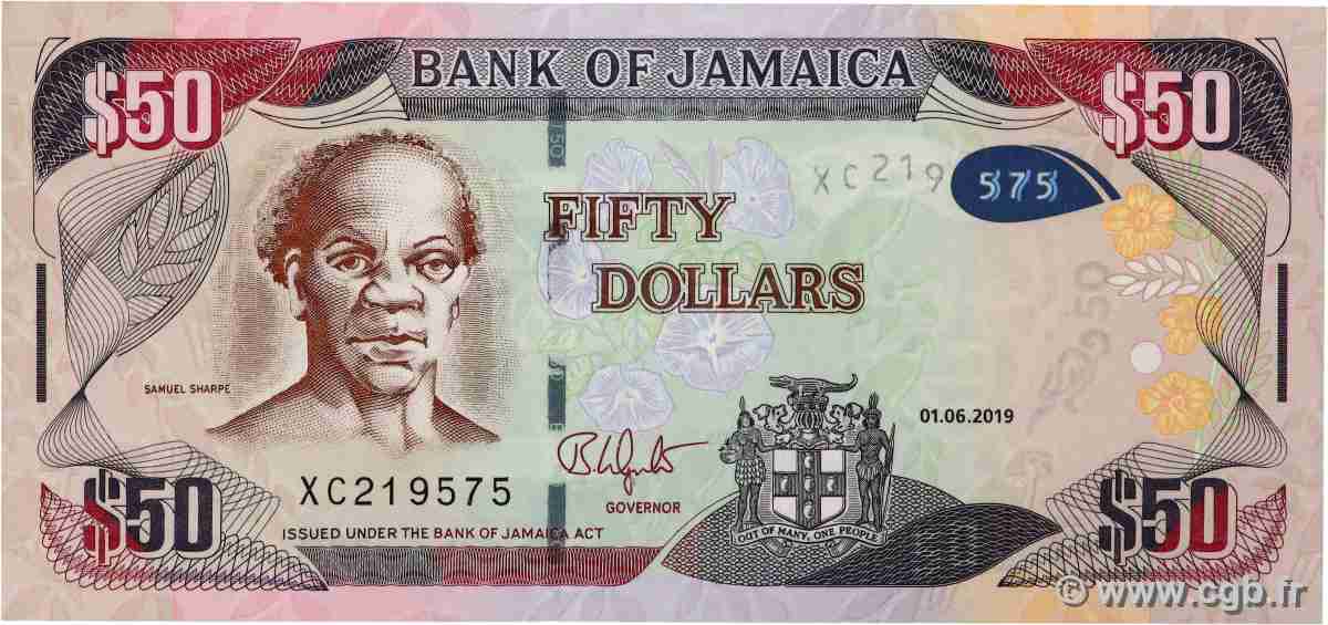 50 Dollars GIAMAICA 2019 P.094 FDC