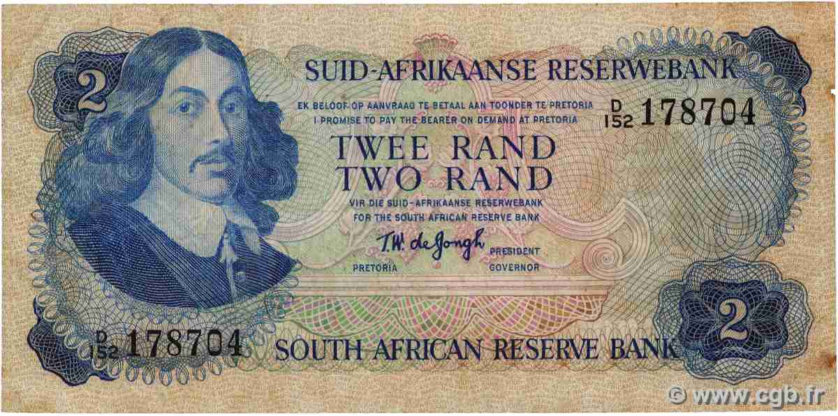 2 Rand SUDAFRICA 1974 P.117b MB