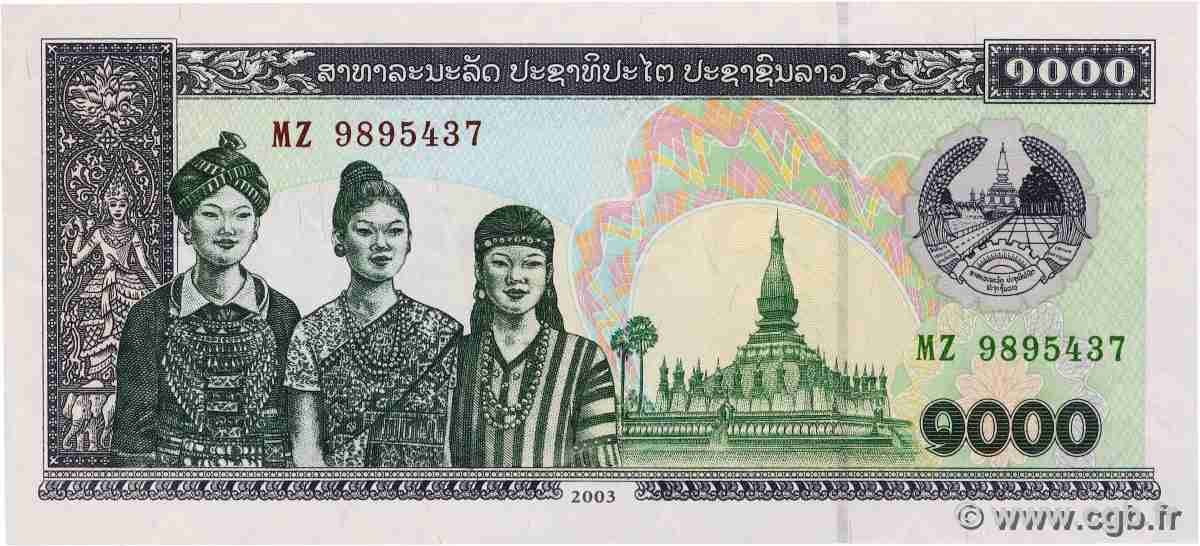1000 Kip LAOS 1998 P.32A FDC