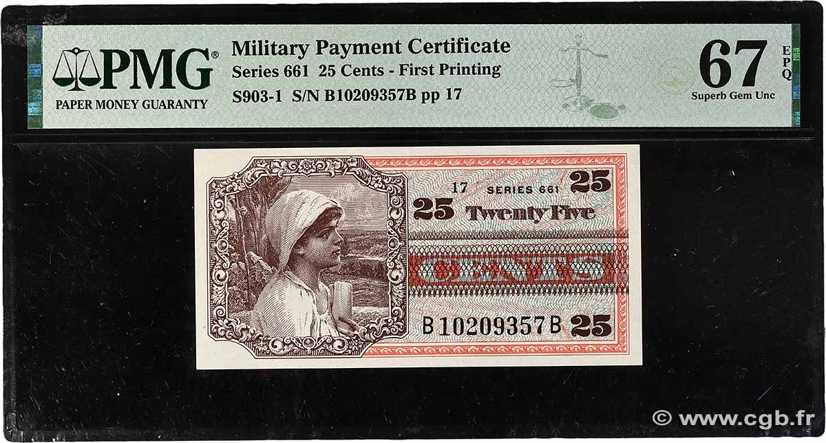 25 Cents UNITED STATES OF AMERICA 1968 P.M066 UNC