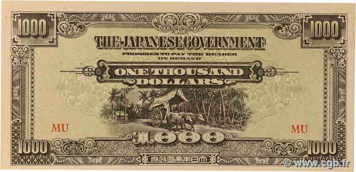 1000 Dollars MALAYA 1945 P.M10b SPL