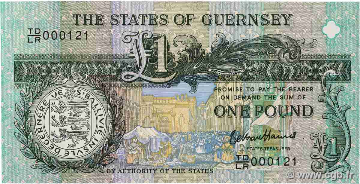 1 Pound Commémoratif GUERNSEY 2013 P.62 UNC-