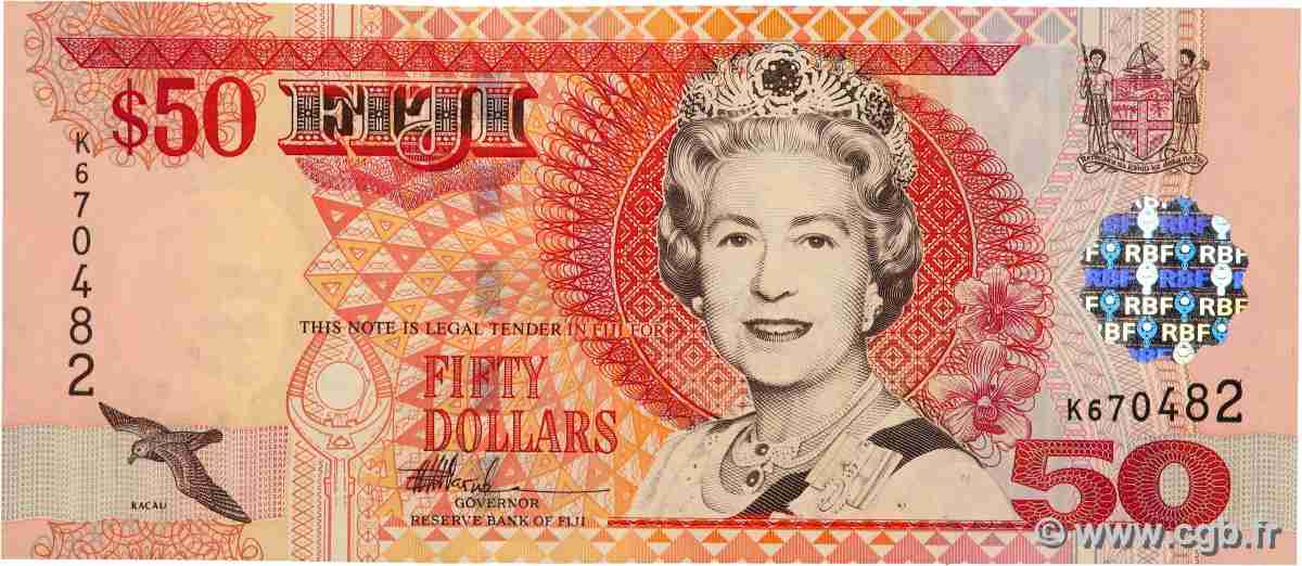 50 Dollars FIJI 2002 P.108 UNC-
