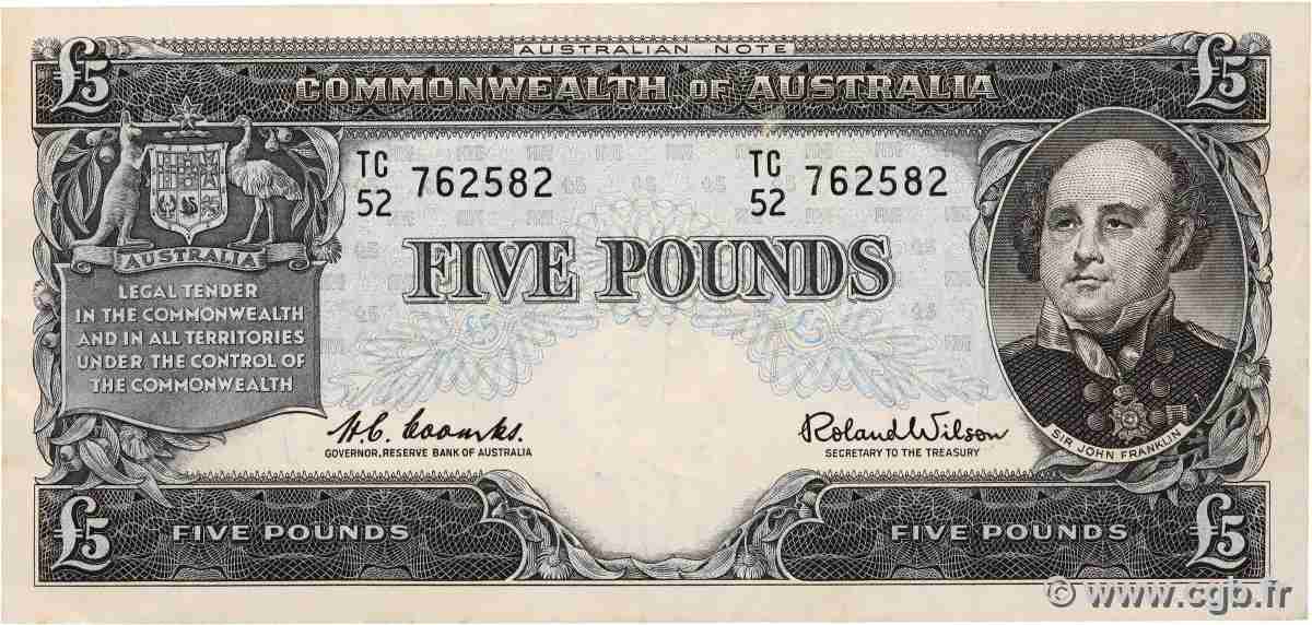 5 Pounds AUSTRALIA 1961 P.35 VF-