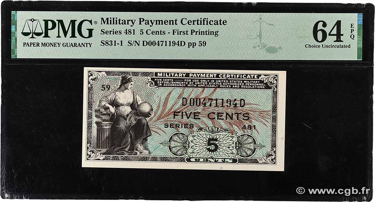 5 Cents ÉTATS-UNIS D AMÉRIQUE 1951 P.M022 pr.NEUF
