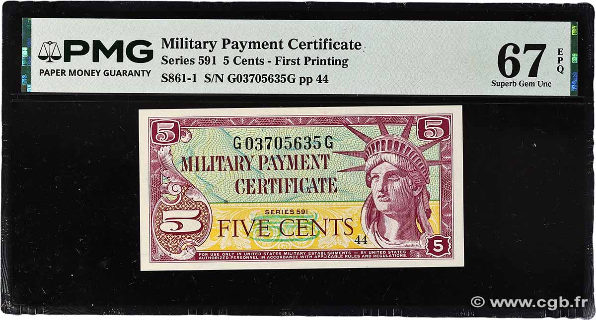 5 Cents UNITED STATES OF AMERICA 1961 P.M043 UNC
