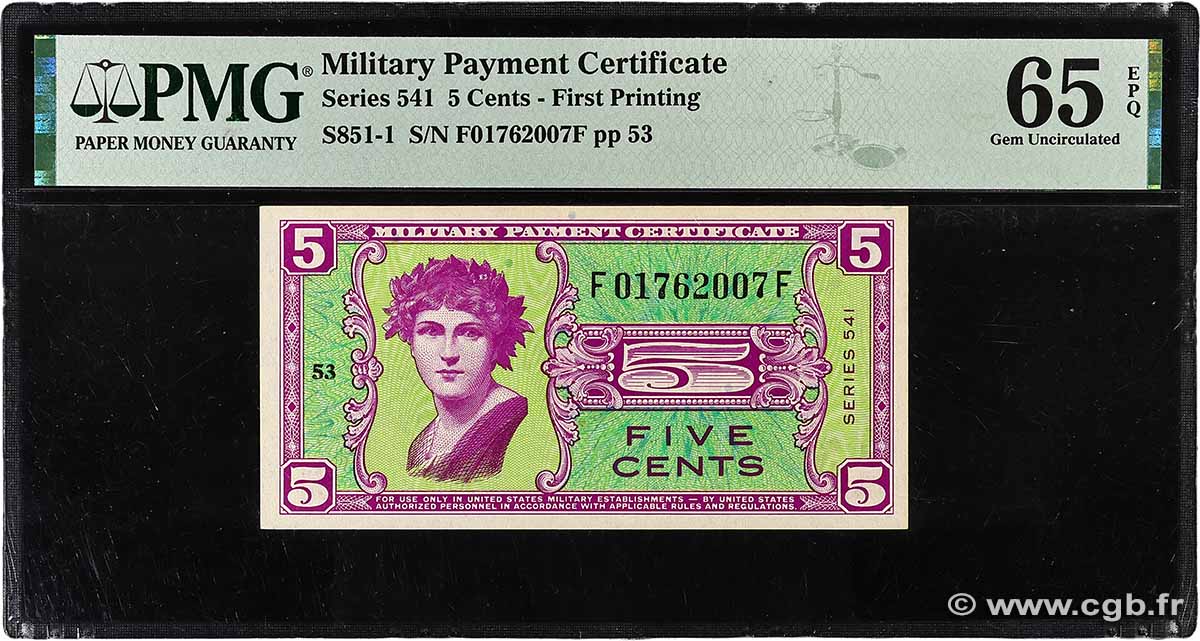 5 Cents UNITED STATES OF AMERICA 1958 P.M036 UNC