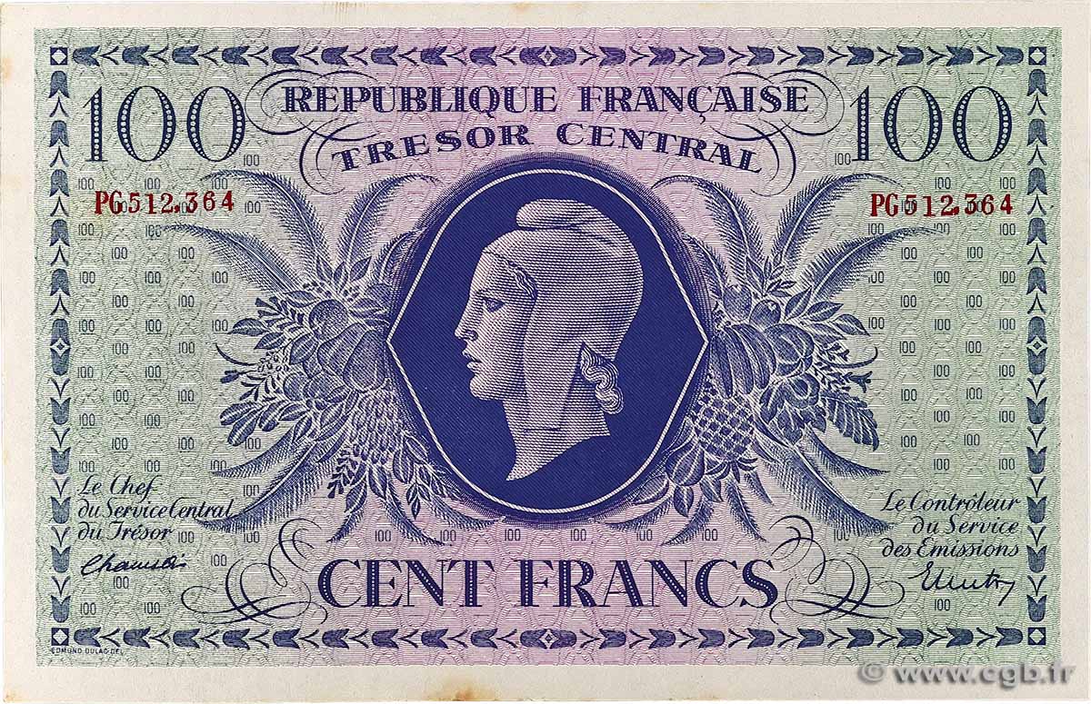 100 Francs MARIANNE FRANCE 1943 VF.06.01a XF