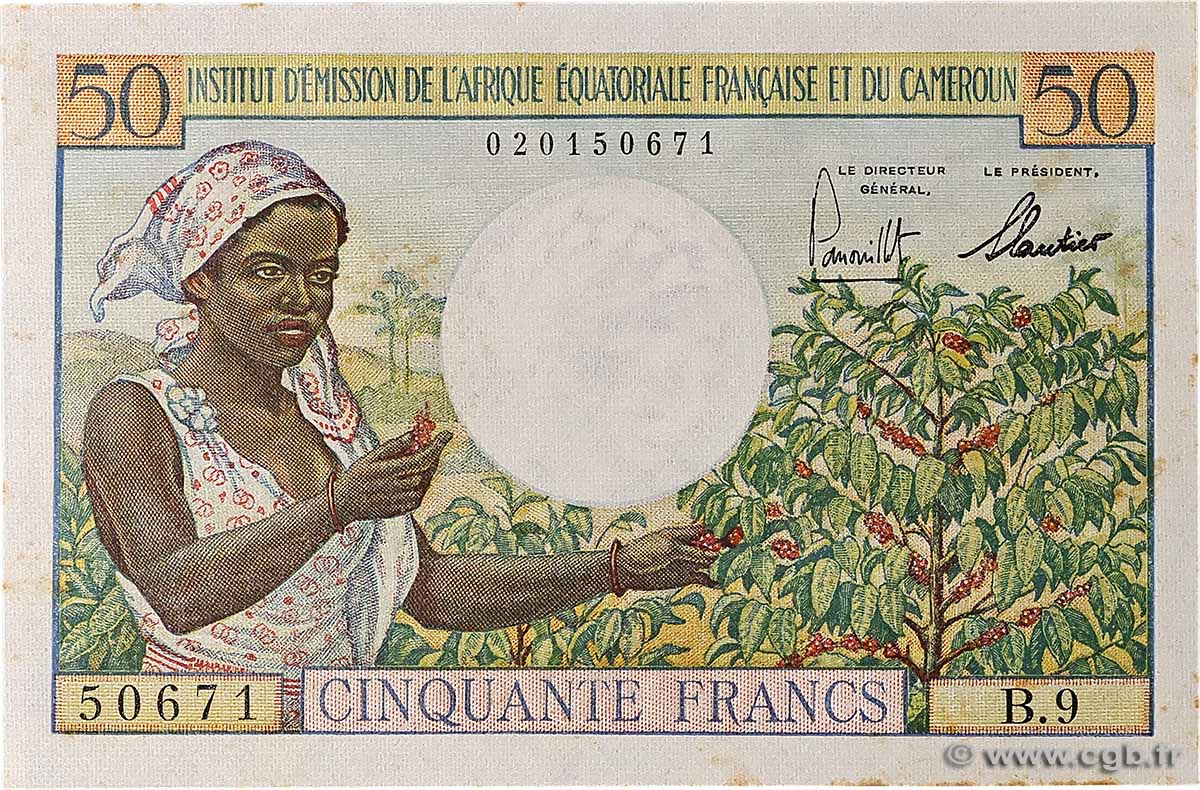 50 Francs type 1957 IE AFRIQUE ÉQUATORIALE FRANÇAISE 1957 A.140a UNC-